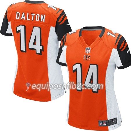 Camiseta Mujer NFL Cincinnati Bengals Andy Dalton 14 Nike Azul 